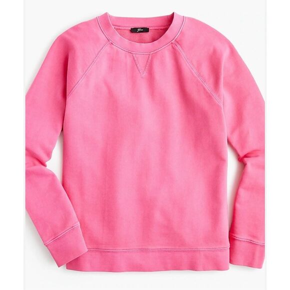 J.Crew garment dyed crewneck pink sweater small - Picture 1 of 10